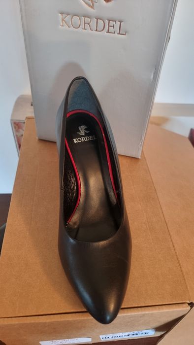 Pantofi negri piele naturala dama