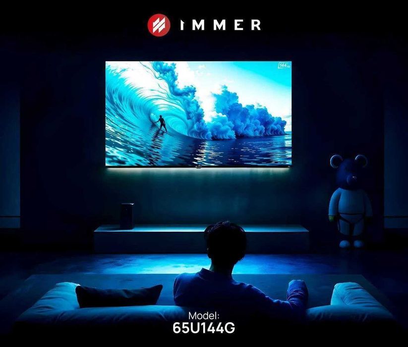 Телевизор IMMER 65 QLED 4K Smart Tv+2500 канал + доставка рассрочка