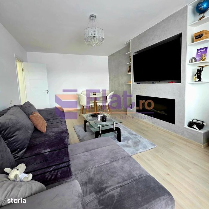Apartament cu 2 camere de vânzare - 53 mp, complet mobilat și utilat
