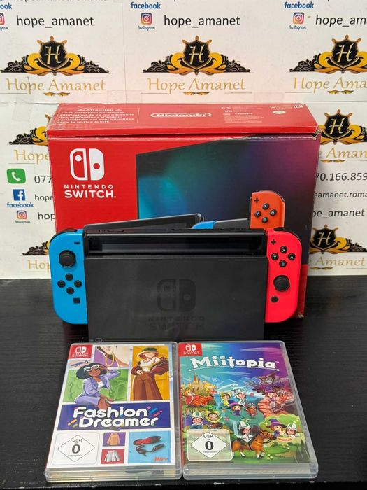 HOPE AMANET P10/Nintendo Switch + 2 JOCURI