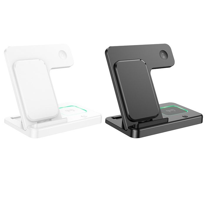 Borofone BQ26 3в1 Wireless Док-станция 15W для iPhone 16 iWatch AirPod