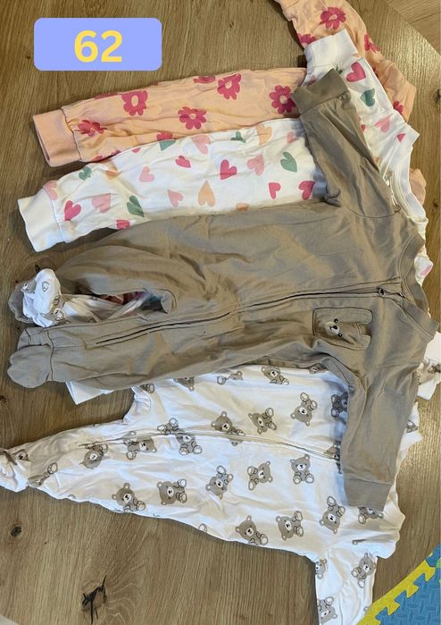 H&M Бодита, ританки, ромпъри - 56-62см - органичен памук