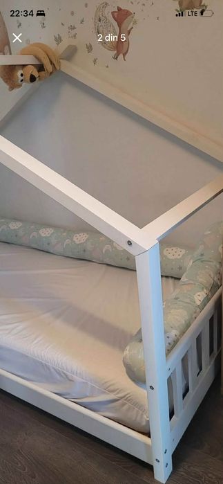 Pat cu saltea copii Montessori