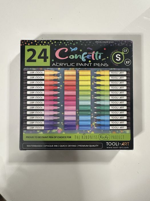 Carioci acrilice 24/set culori speciale.