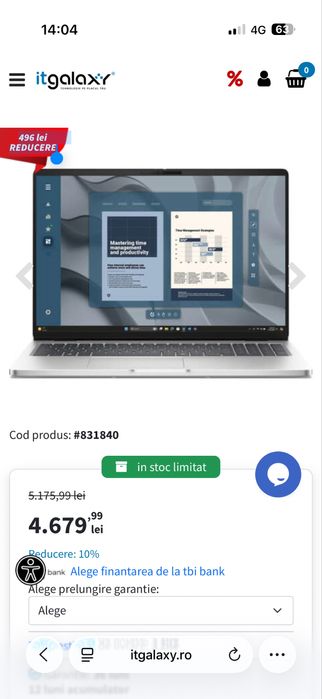 Laptop Dell Pro 16 PC16255 nou model 2025