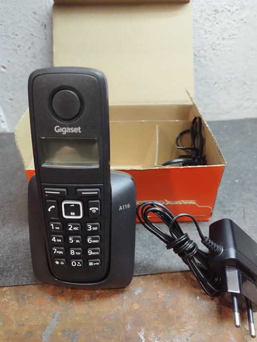 Telefon fix fara fir Gigaset DECT A116 Negru