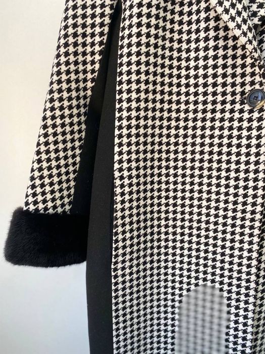 Кашемировое пальто с норкой