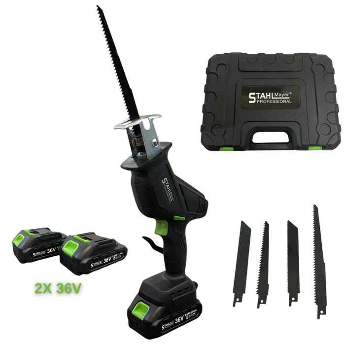 Акумулаторен  саблен трион - STAHLMAYER с 2 батерии 36V, 8.0Ah