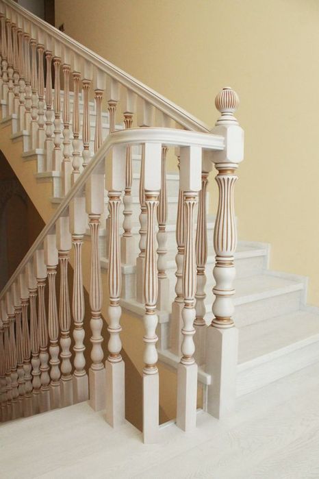 Делаем красивую лестницу из деревянной лестницы
