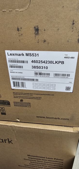 Imprimanta Laser Monocrom Lexmark MS531dw