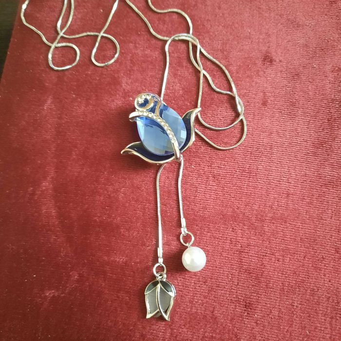 Ефектно опалово колие, медицинска стомана