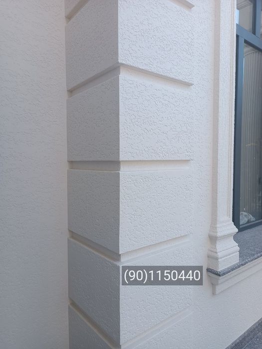 Качественный ремонт фасада в Ташкенте — быстро и надежно!!!Травертин .