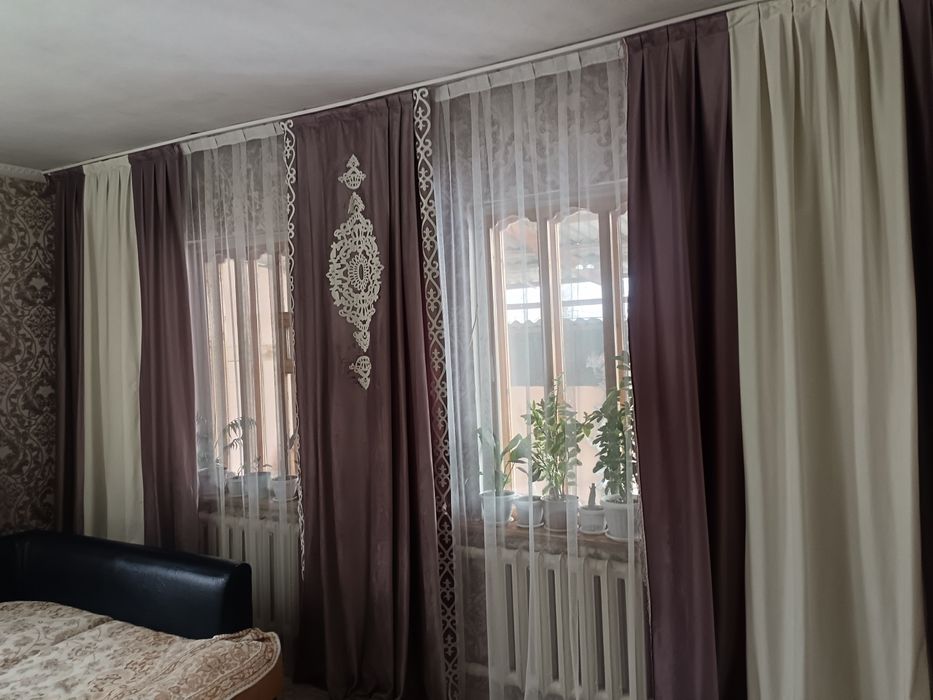 Шторы с партье в нормальном состоянии