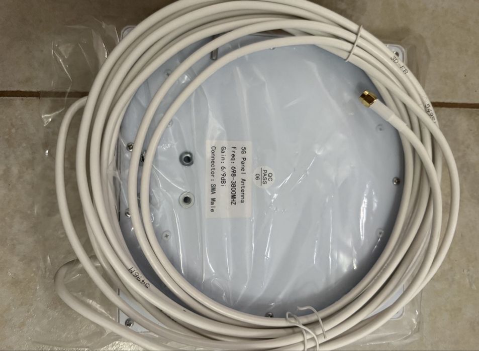 Antena 5G 4G LTE MIMO Exterior 698-3800MHz SMA 6-9dBi Nelawya Hotspot Router Semnal Mobil SMA TS9