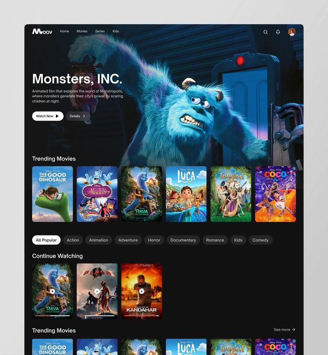 Kino Platforma ishlab chiqamiz (Web, android, IOS, AndroidTv)