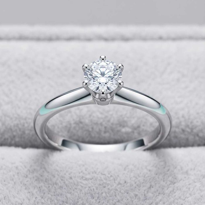 Кольцо Tiffany белое золото