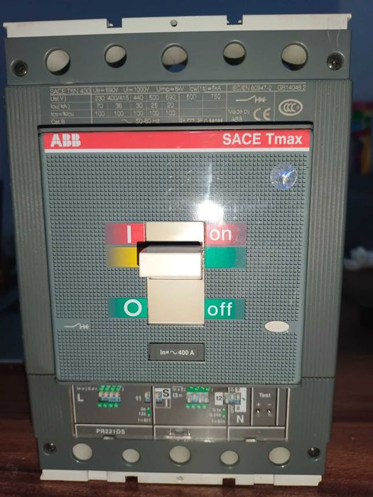 ABB Tmax Силовой автомат  T5 400А, PR221DS-LS//I