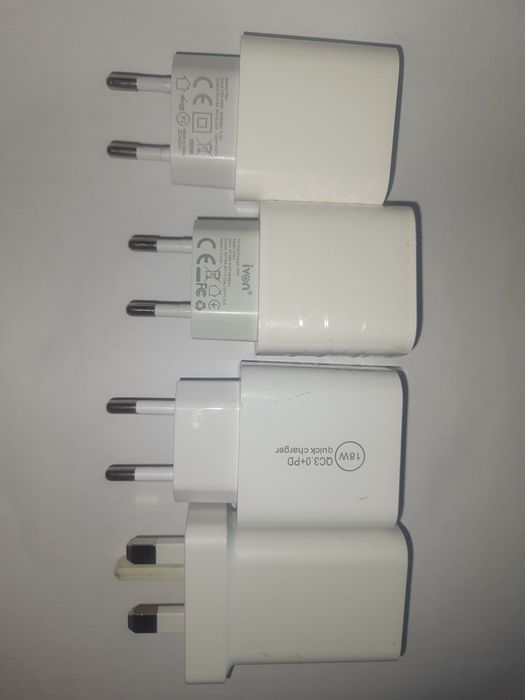 Нови адаптери зарядни 18w 20w лот
