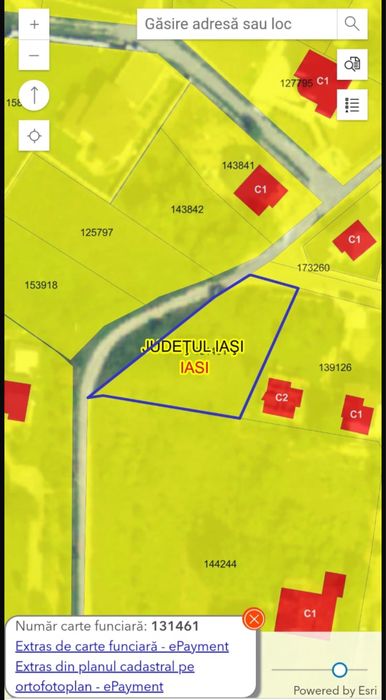 Teren intravilan Bucium - strada Ciprian Porumbescu