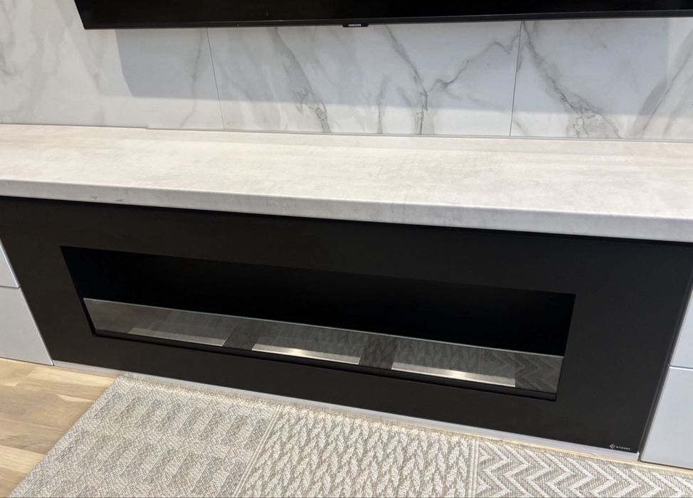 Semineu bioetanol nou 120 x 40 incastrabil comoda TV living