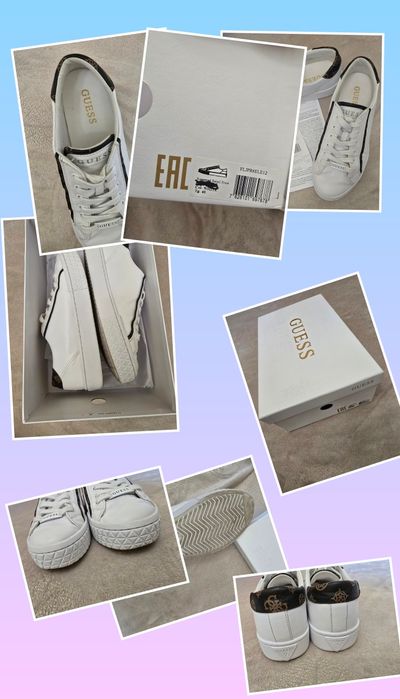 Sneakers Guess Pardie6 FLJPR6 ELE12 Alb
