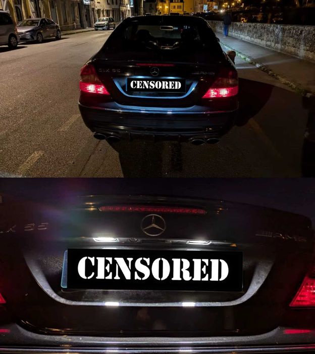 ГАРАНЦИЯ! Нови LED Плафони за Заден Номер на Mercedes W203 W209 R230