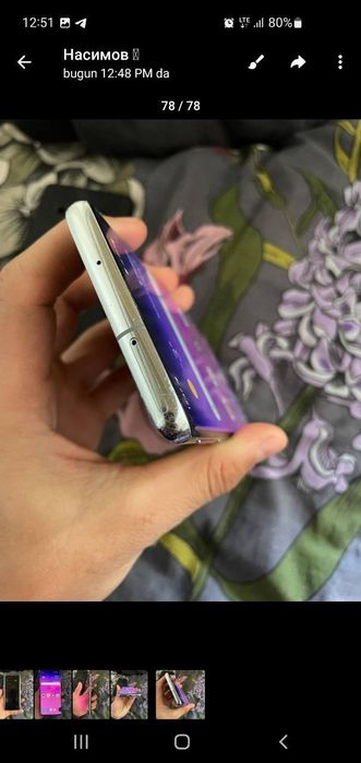 Samsung S10 xolati rasimda