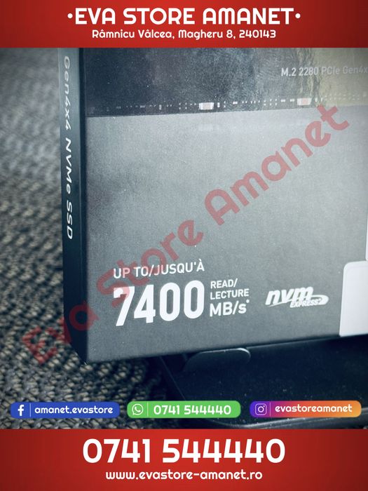SSD Lexar NM790 8TB PCIe Gen4x4 M.2 2280 viteză citire 7400MB/s