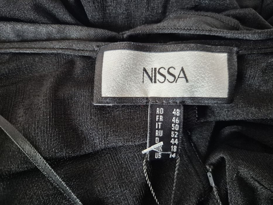 Rochie maxi elegantă NISSA, neagră, mărime 48