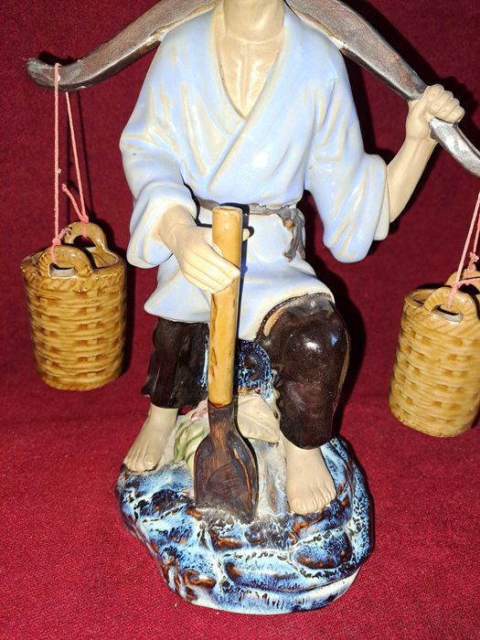 statueta bronz statueta portelan mudmen wanjiang 32 cm