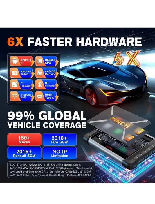 Autel MaxiCOM MK808BT PRO+ 2026 Професионална Автодиагностика