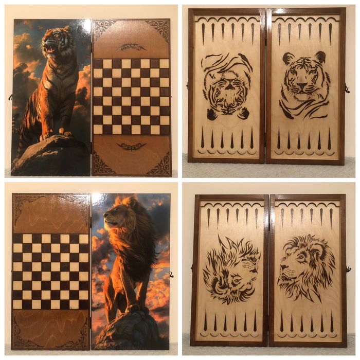 Нарды(выжегание ручная работа)