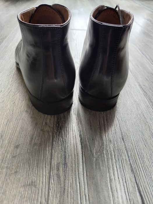 Ghete din piele naturala culoare maro spe negru mărimea 41