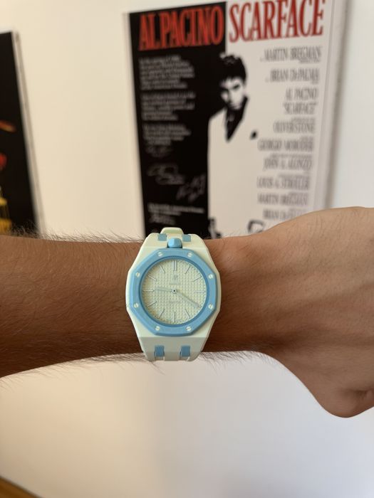 IN STOC | Ceas Audemars Piguet AP X Swatch Royal Pop albastru
