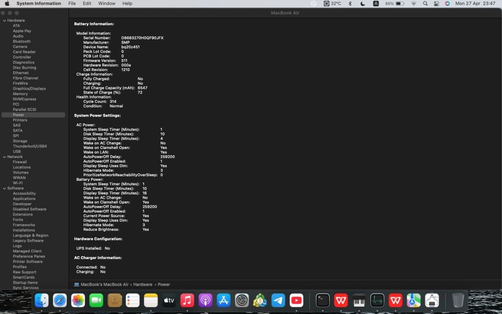 Macbook Air kafolati bilan