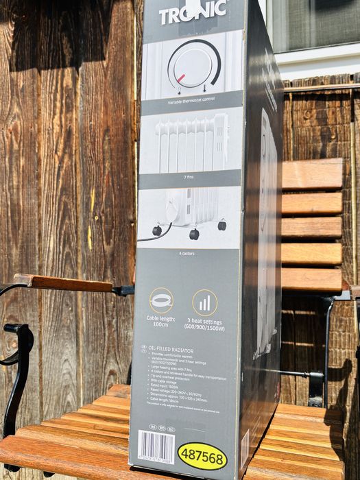 Calorifer electric cu ulei Tronic 1500W – folosit o singură dată