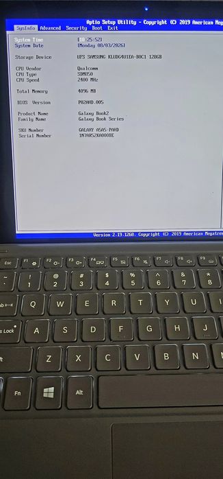 Samsung Galaxy Book2 10.6" – Snapdragon 850, 4GB RAM, 128GB SSD/UFS, Windows 11