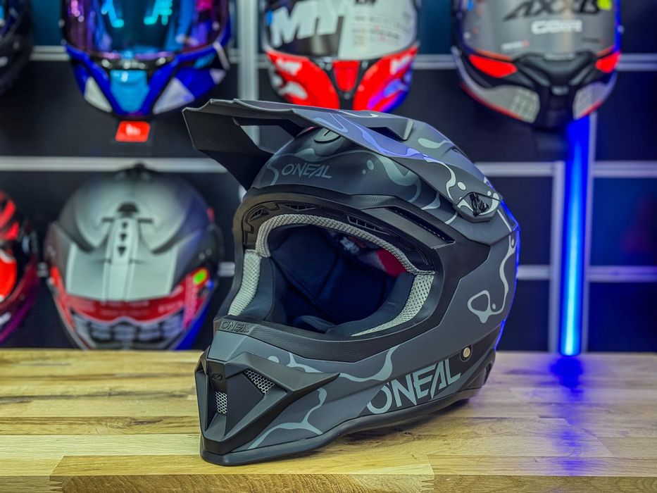 Casca Moto Cross O’neal Splash Black/Grey