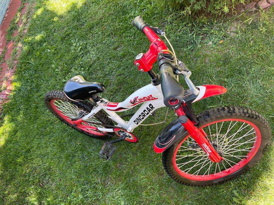 детский велосипед, красно-белый