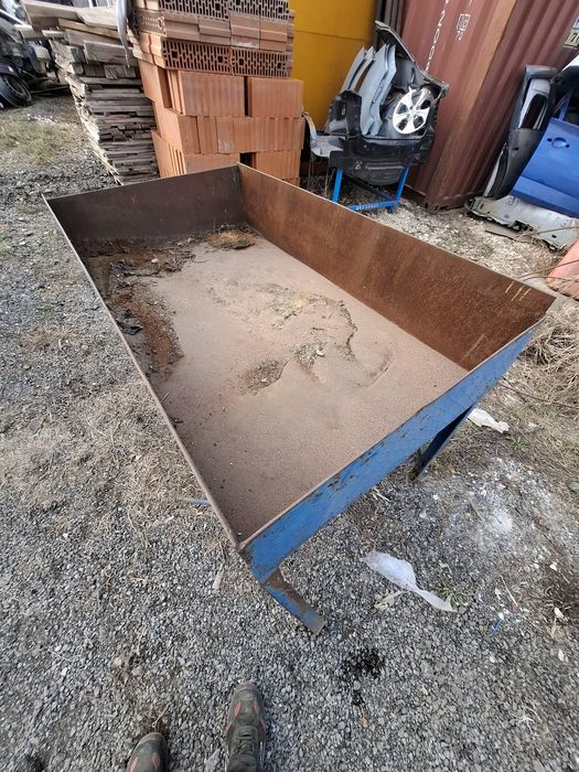 Cuva spălat piese, grătar, tava, lada fier 1.5m/0.8m din tabla striata