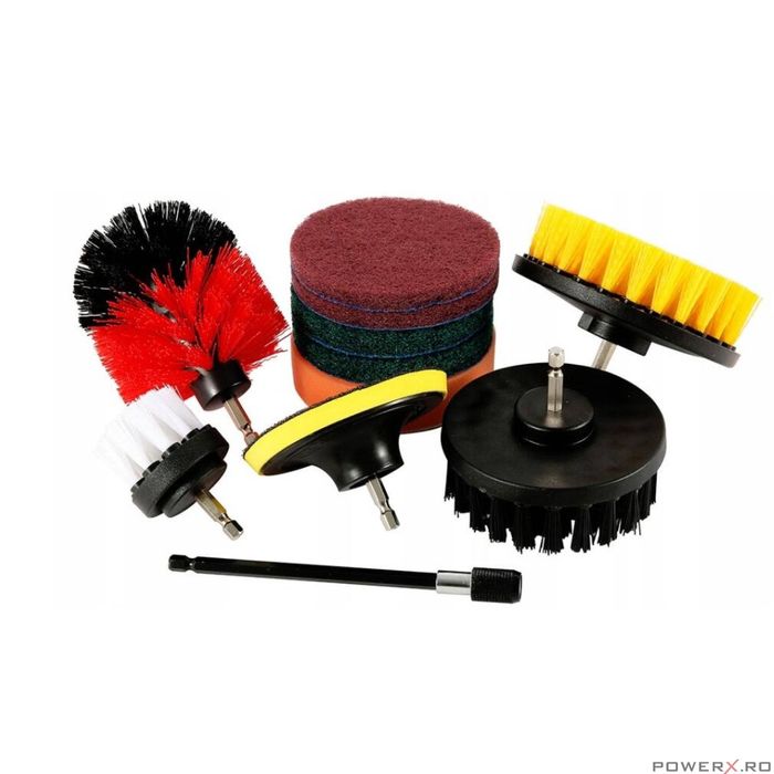 Set perii pentru curatare, 1/4" 11 piese, Verke