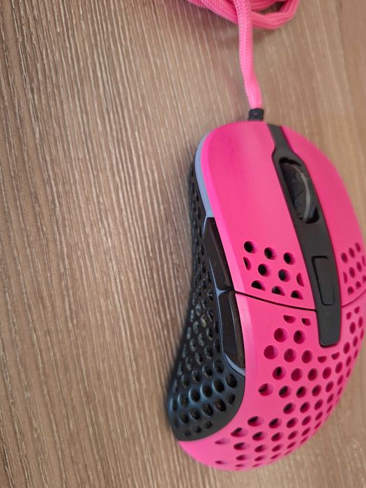 Геймърска мишка Xtrfy M4 Pink, RGB, Розов