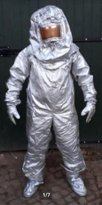 Costum original anti-foc aluminizat pompieri patrundere grea