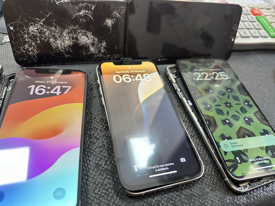 Display nou pentru iphone X Xs Xr 11 12 13 14 15 16 pro max plus