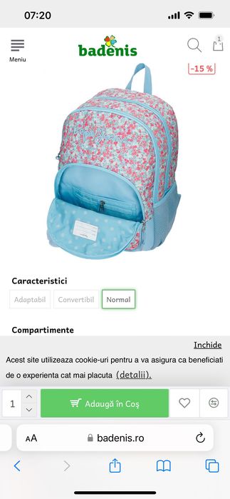 Ghiozdan nou spatios fete Pepe Jeans