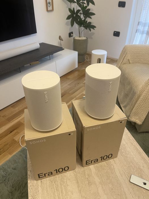 Sonos Era 100 ( set 2 bucati ) alb ca noi , in garantie