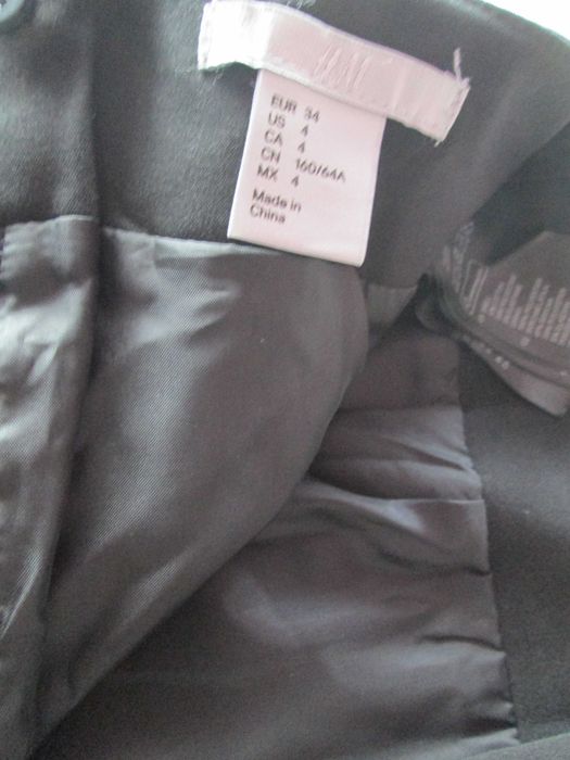 fusta scurta neagra   H&M   34