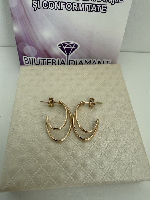 Cercei aur 14 k