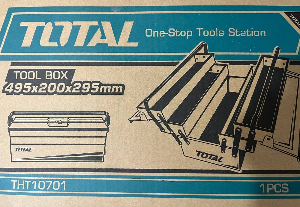Ящик для инструментов/Чемодан металлический складной яшик