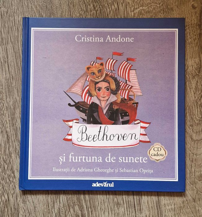 Beethoven si furtuna de sunete – carte + CD, educatie muzicala copii